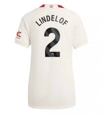 Manchester United Victor Lindelof #2 Kolmaspaita Naisten 2023-24 Lyhyet Hihat
